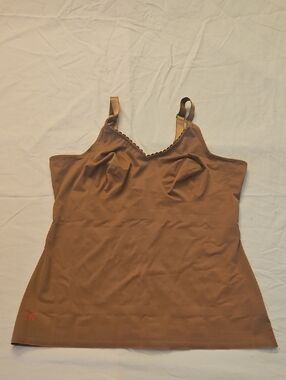 Ruby Ribbon Brown Heritage Camisole with Adjustable Straps